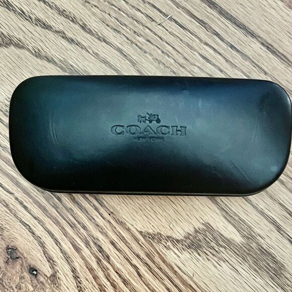 Coach Classic Black Eyeglass Case - Picture 1 of 3